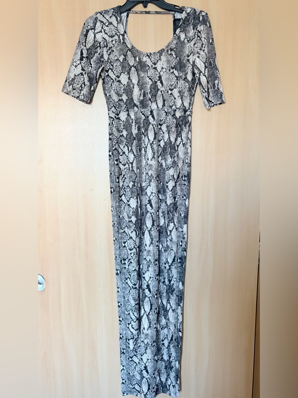 Snake Print Maxi Dress | Front Slit | Bodycon | Y2K 90s Inspired